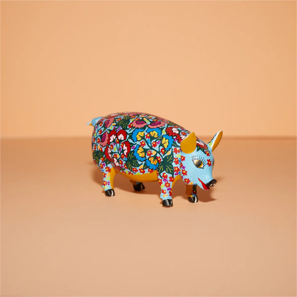 Cerdito cara azul claro delantera